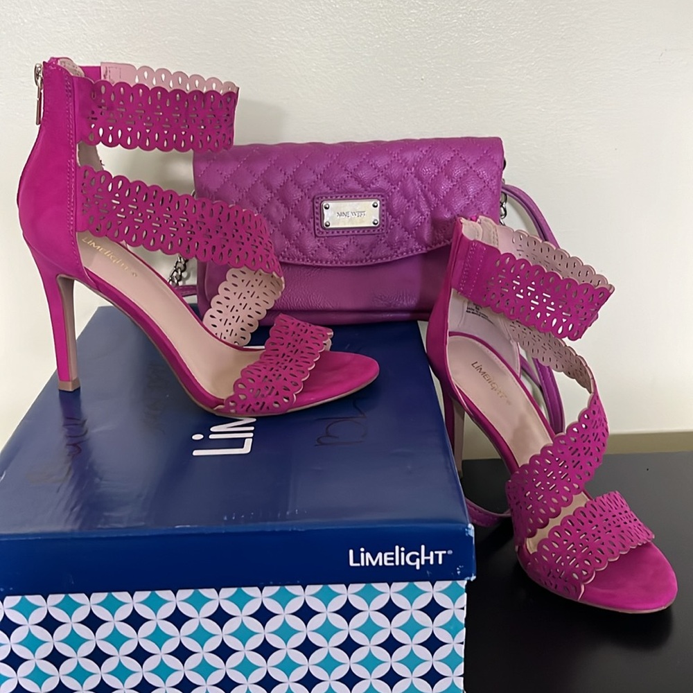 Limelight Fuchsia high ankle heels